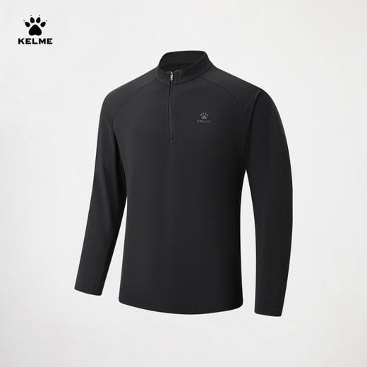 卡尔美生息跃动系列男士半开襟长袖T恤6619TX1009 商品图1