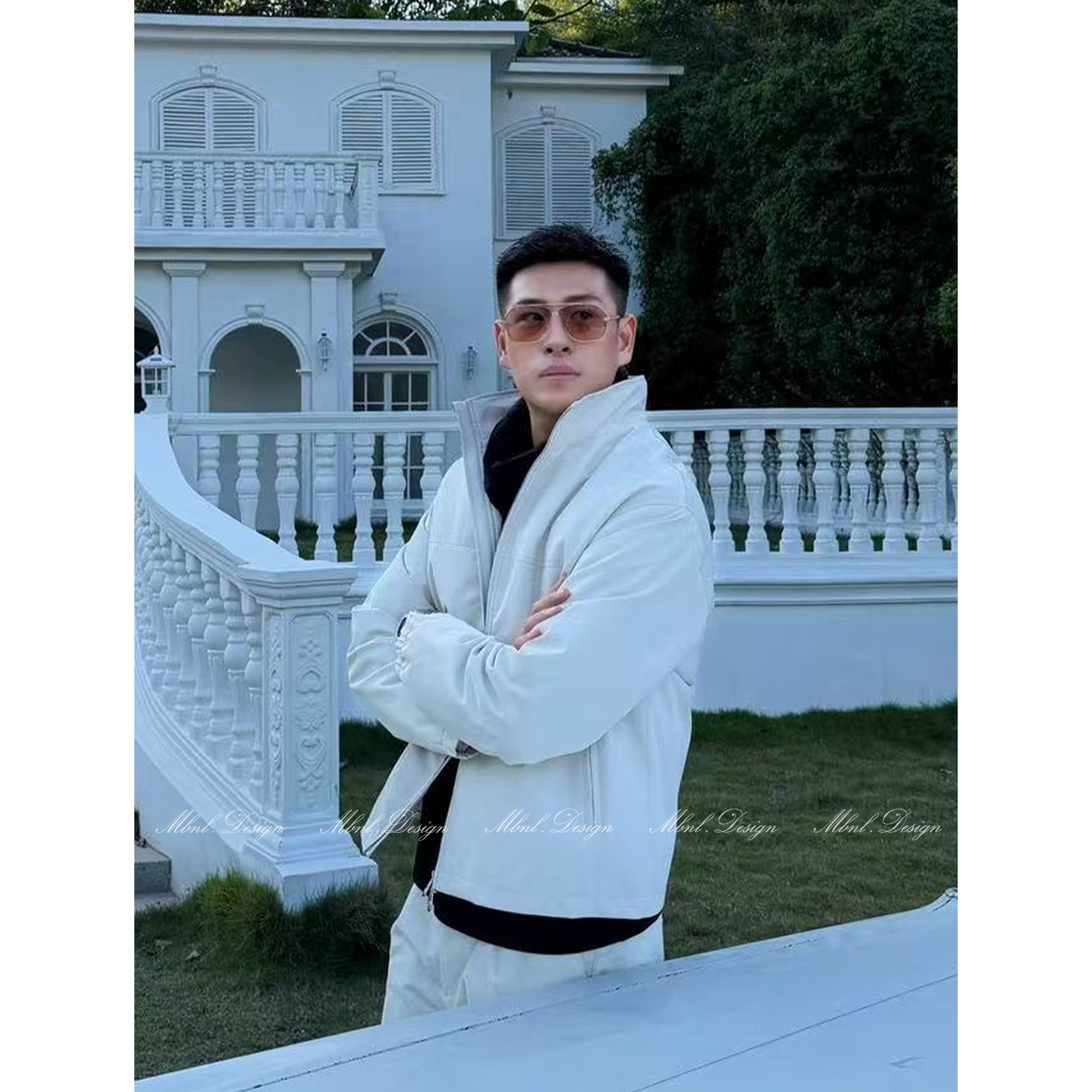 「L.P Keit」秦磊男装90白鹅绒飞行员立领羽绒服LL-WYR7019 N11商品图3
