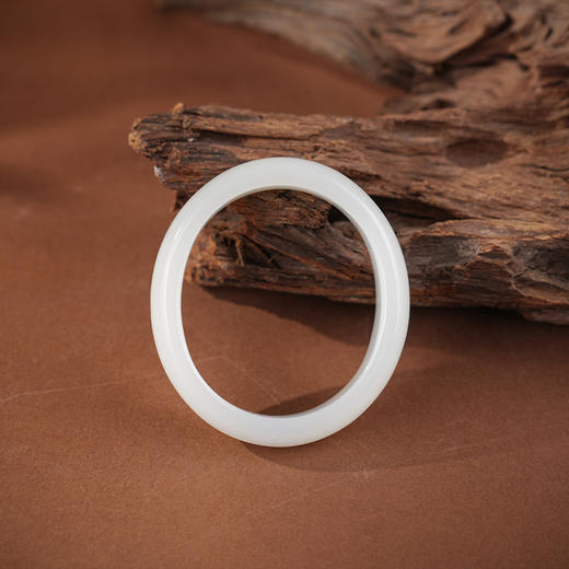 【素若】羊脂白玉手镯（54.3）mm 商品图3