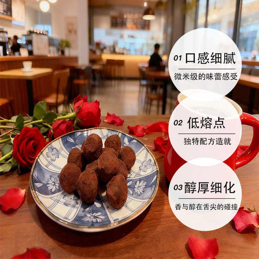 法国Truffettes乔慕夹心松露形黑巧克力制品120g/044948 夹心松露形黑巧克力 商品图1