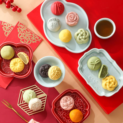 御茶膳房春节年货迎财神礼盒糕点巧克力特产大礼包过年送礼长辈高档礼品 迎财神 商品图3