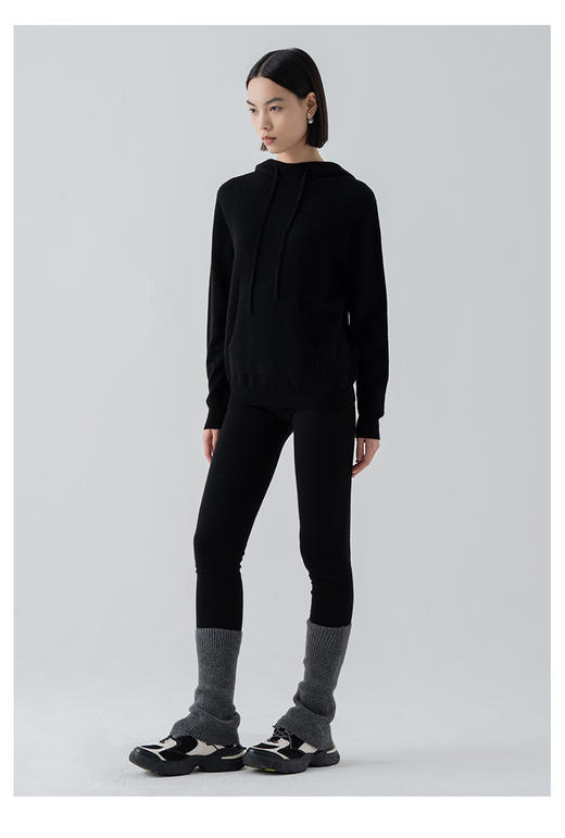 VogoPetite100%山羊绒减龄卫衣全成型帽衫BP132E1113 商品图4