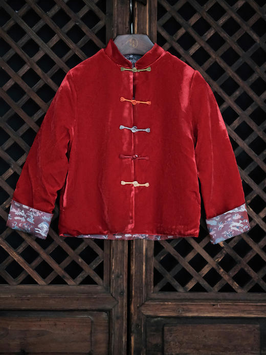 盛唐牡丹 | Kids 中国红马跃新春双穿外套 商品图5