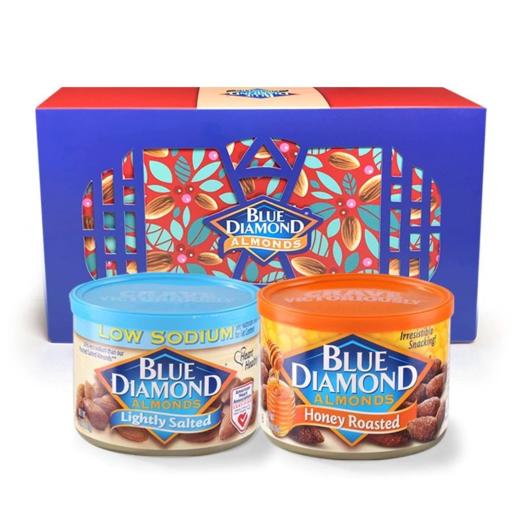 蓝钻石扁桃仁繁花似锦礼盒340克/050660 过节送礼 精致礼盒 商品图0