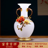 富贵吉祥琉璃花瓶摆件工艺品新房客厅玄关创意家居装饰品乔迁礼品佛罗端斯富贵吉祥大花瓶 商品缩略图0
