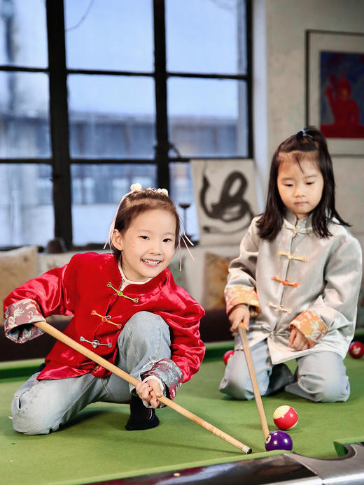 盛唐牡丹 | Kids 中国红马跃新春双穿外套 商品图2