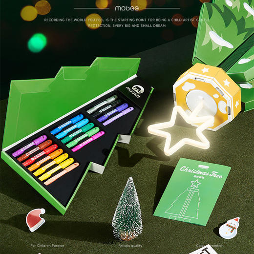Mobee 圣诞树绘画礼盒文具套装 商品图5