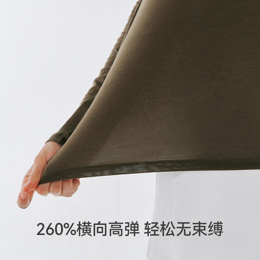 Threegun三枪 60支热力弹华绒堆堆领女士打底衫-T20098A01 商品图8