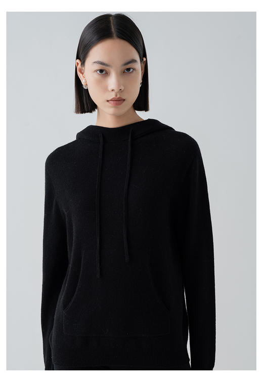 VogoPetite100%山羊绒减龄卫衣全成型帽衫BP132E1113 商品图3