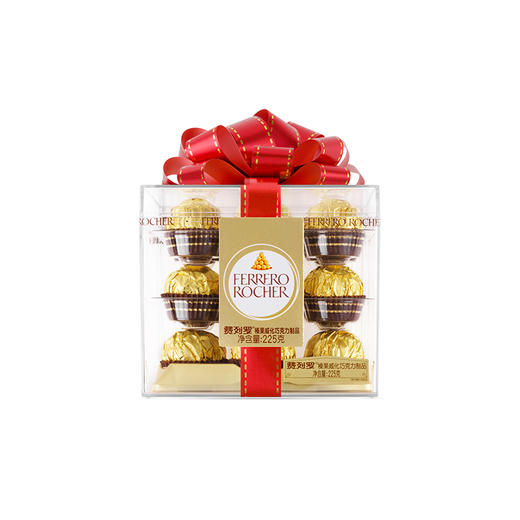 【经典之选】费列罗榛果威化巧克力18粒方形礼盒225g！金色经典，婚礼喜糖/商务送礼，体面不出错！ 商品图4