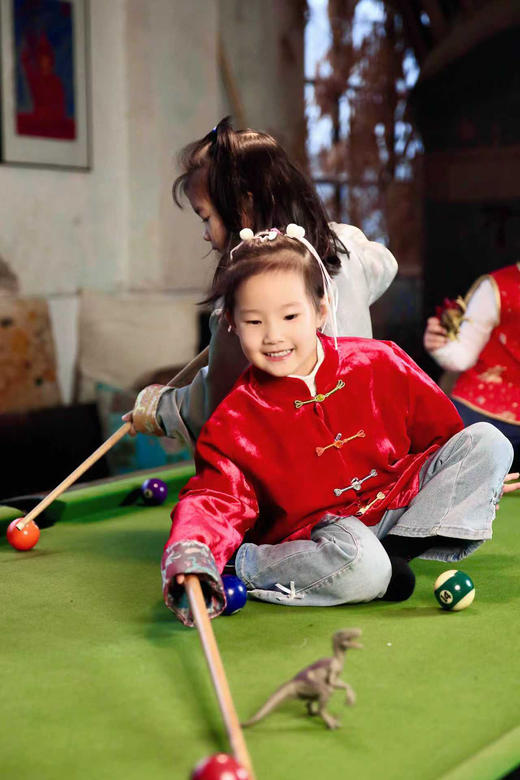 盛唐牡丹 | Kids 中国红马跃新春双穿外套 商品图1