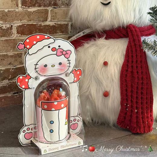 【圣诞限定】雪人kitty-草莓蛋糕（约4英寸） 商品图0