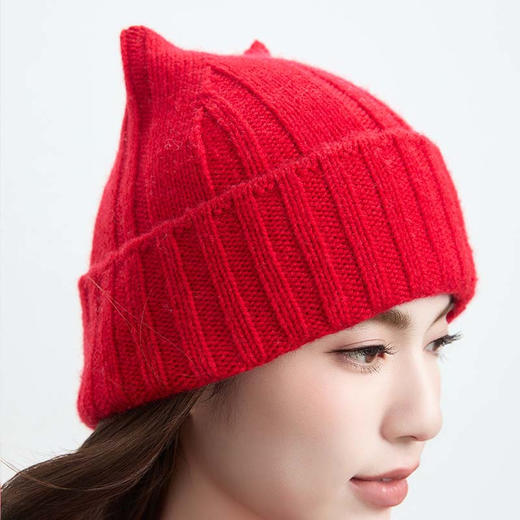VogoPetite可爱猫咪耳朵加厚保暖针织帽子 BP141D0015 商品图2