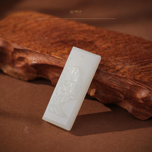 「年礼优选」【山君】羊脂白玉虎牌 商品图2