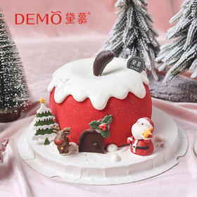 【现货】圣诞苹果屋·13cm*8cm（3-4人）5英寸加高-什锦水果