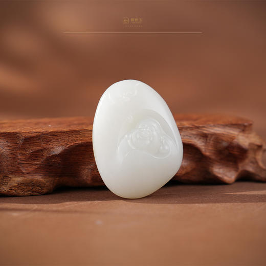 「年礼优选」【笑不语】羊脂白玉佛公挂件 商品图1