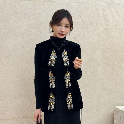 【特价不退换|现货】良木礼桑蚕丝马甲（2710） 商品图0