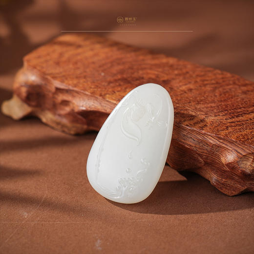 「年礼优选」【壹栀莲】羊脂白玉吉祥挂件 商品图0