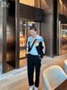 撞边羊绒运动长裤 商品缩略图0