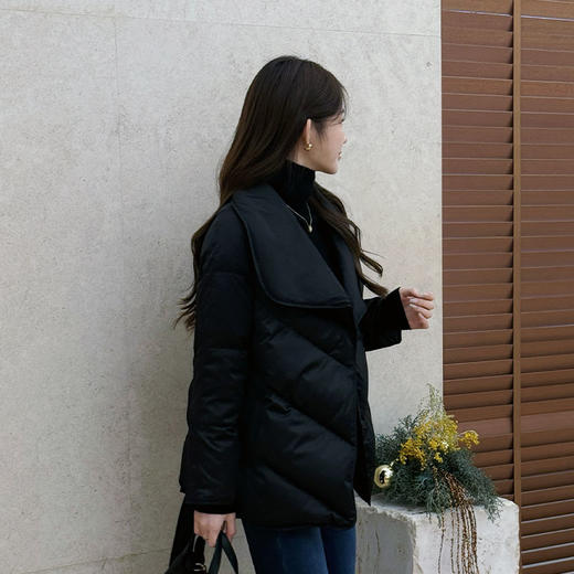 【特价不退换】【预售7天】良木礼翻领鹅绒服（腰带）（1517） 商品图3