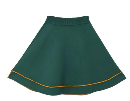 拼色羊毛百褶裙 商品图0