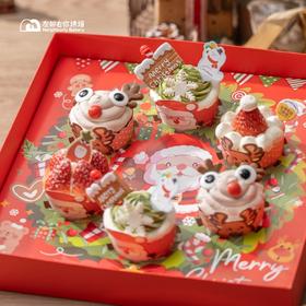 圣诞节纸杯蛋糕（三个口味) | 六杯装@2025