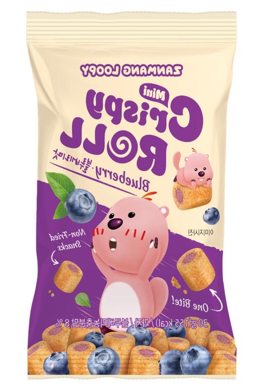 赞萌露比蓝莓味谷物棒30g 잔망루피 미니크리스피롤블루베리맛30g 商品图0