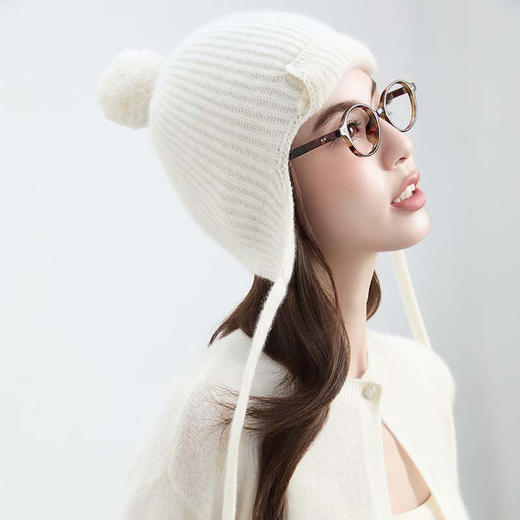 VogoPetite 100%山羊绒 滑雪季Snowcore 花式羊绒滑雪考拉帽 BP141F0001 商品图2