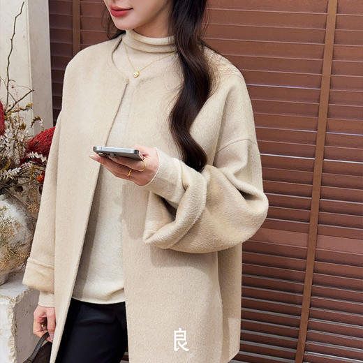 【预售7天】良木礼骆驼绒大衣（1159） 商品图1