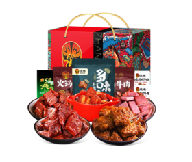 张飞国潮 牛肉零食礼盒-985g【年货】JCT