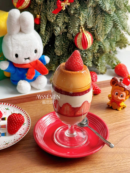 焙茶草莓布丁巴菲杯 商品图1
