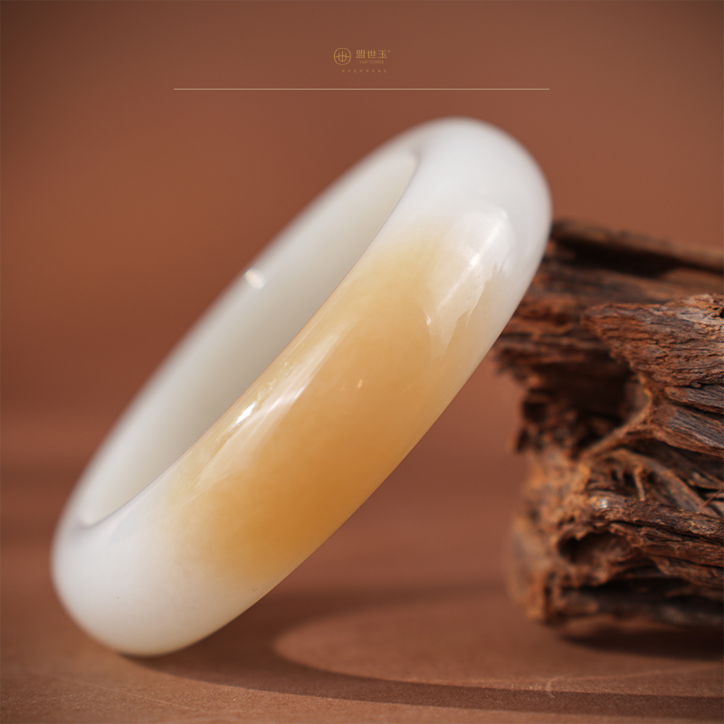 【蜜棠婉】糖羊脂玉手镯（圈口58.0）