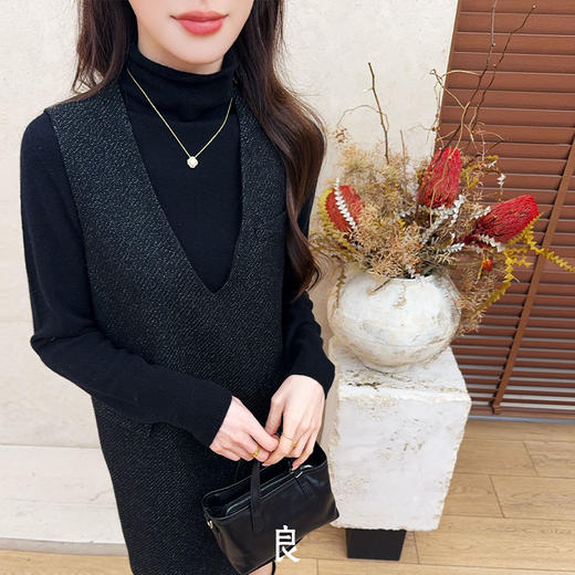 【特价不退换】【预售7天】良木礼V领背心连衣裙（1166） 商品图2