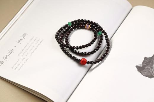 XYZT0742°印度小叶紫檀手串0.6*108 商品图2