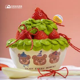 抹茶草莓小熊碗@2025