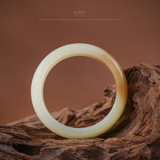 【蜜萝】糖白玉手镯（圈口57.1） 商品图2