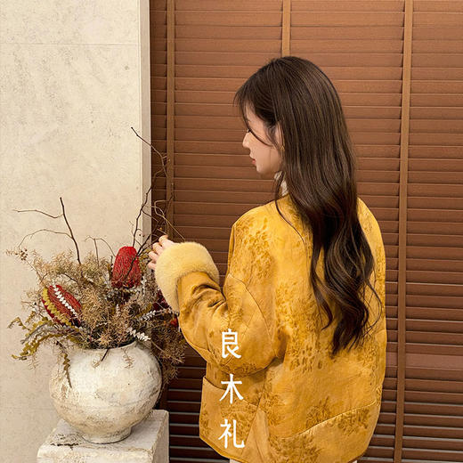 【特价不退换】【预售7天】良木礼水貂桑蚕丝外套（1502） 商品图1