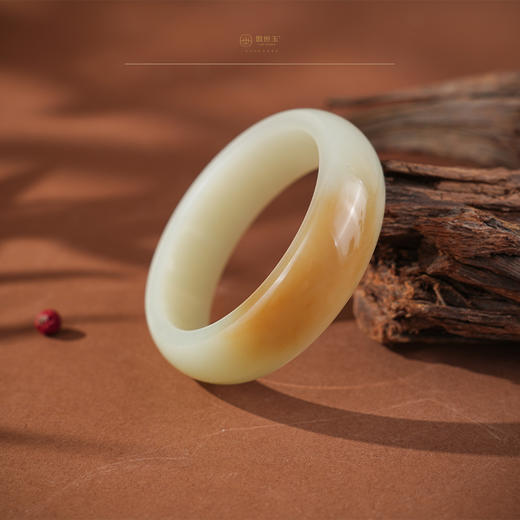 【蜜萝】糖白玉手镯（圈口57.1） 商品图0