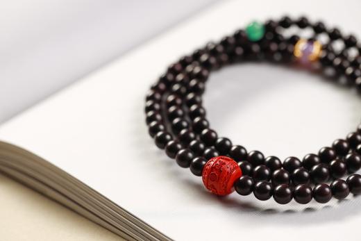 XYZT0742°印度小叶紫檀手串0.6*108 商品图3