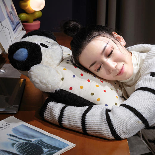 自然醒大眼仔刷花捏捏豆袋抱枕QYL 商品图11