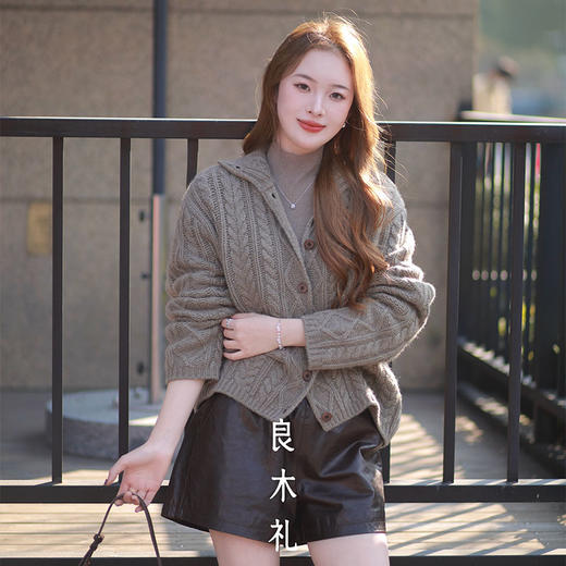 【预售7天】良木礼山羊绒开衫（D251102722F） 商品图6
