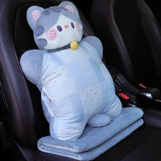 自然醒抱抱猫豆袋三用玩偶抱枕QYL 商品图11