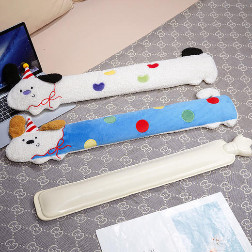 【换季出清】自然醒翘耳小狗注水长条热水袋QYL 商品图9