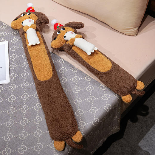 【换季出清】自然醒抱娃腊肠狗注水长条热水袋QYL 商品图13