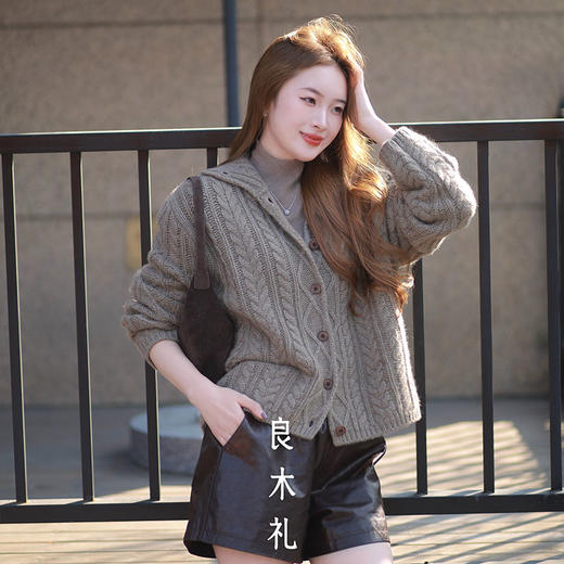 【预售7天】良木礼山羊绒开衫（D251102722F） 商品图2