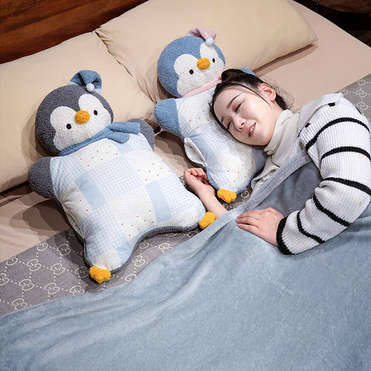 自然醒ins企鹅豆袋三用玩偶抱枕QYL 商品图11