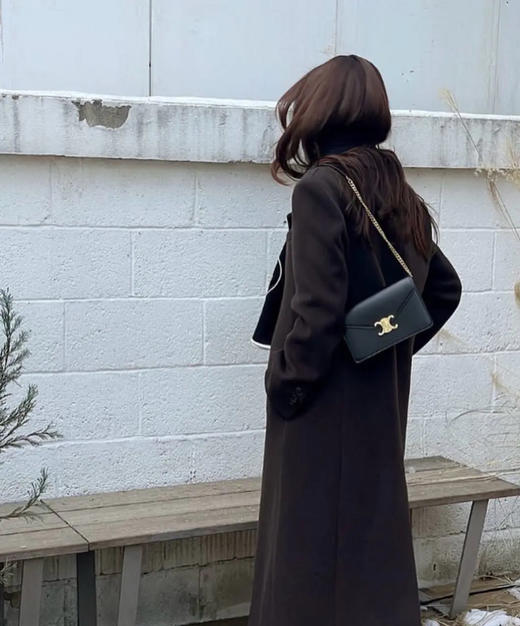 Celine MARGO 黑金 box牛皮 斜挎包 商品图3