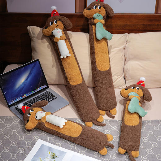 【换季出清】自然醒抱娃腊肠狗注水长条热水袋QYL 商品图14