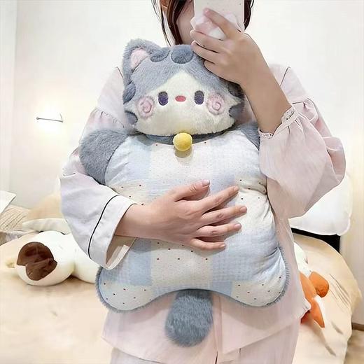 自然醒抱抱猫豆袋三用玩偶抱枕QYL 商品图8