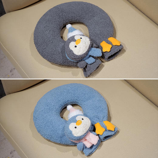 【换季出清】自然醒ins企鹅u型颈枕热水袋QYL 商品图7